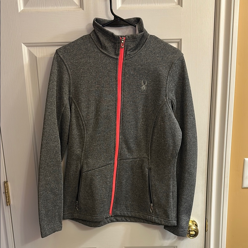 Spyder Gray and pink Jacket with Sporty Design